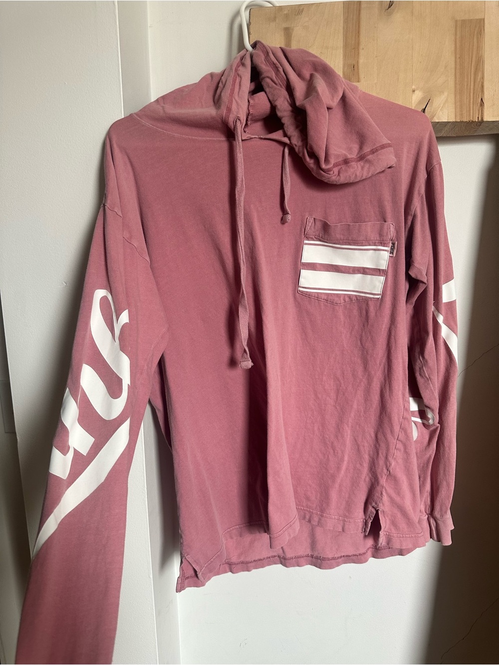 PINK Victoria's Secret Rose Pink Hooded Sweatshirt